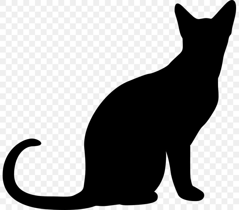 Cat Silhouette Clip Art, PNG, 801x720px, Cat, Art, Black, Black And White, Black Cat Download Free