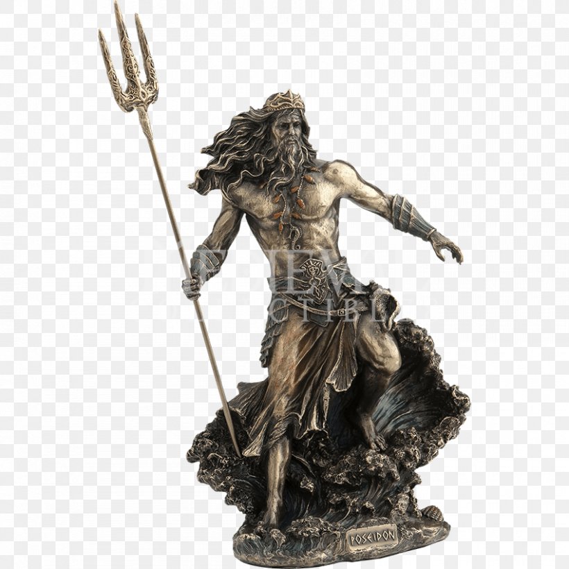 Poseidon King Neptune Statue Sculpture Greek Mythology, PNG, 850x850px, Poseidon, Athena, Bronze, Bronze Sculpture, Classical Sculpture Download Free