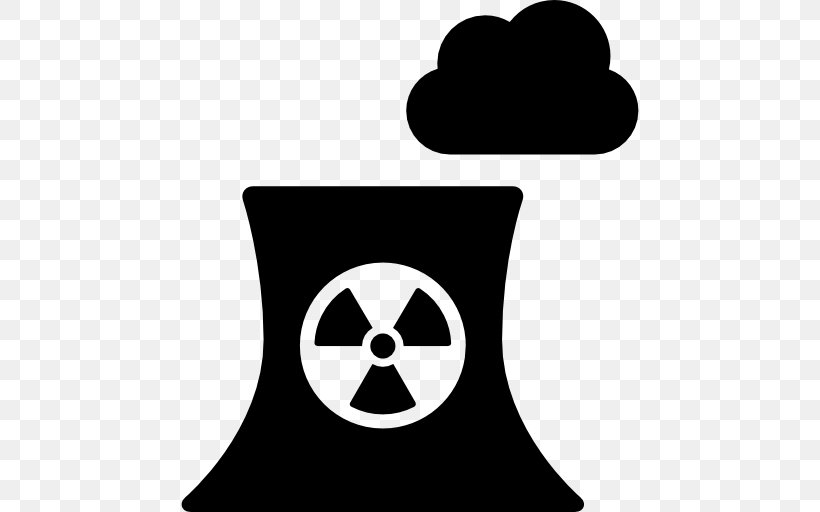 Nuclear Power Plant Energy Radiation Clip Art, PNG, 512x512px, Nuclear Power, Area, Black, Black And White, Energy Download Free