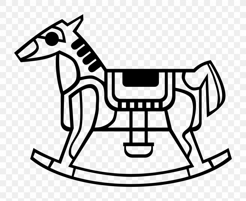 Rocking Horse Drawing Clip Art, PNG, 2400x1959px, Rocking Horse, Area, Art, Black, Black And White Download Free