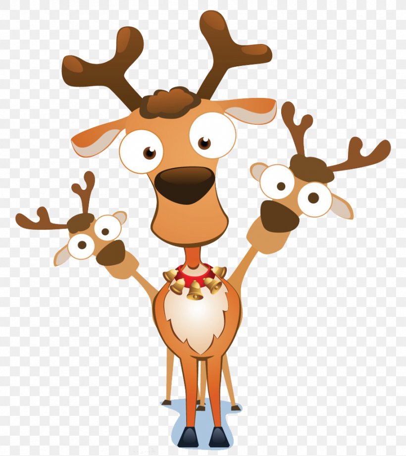 Santa Clauss Reindeer Santa Clauss Reindeer Christmas, PNG, 911x1024px, Santa Claus, Christmas, Deer, Gift, Mammal Download Free