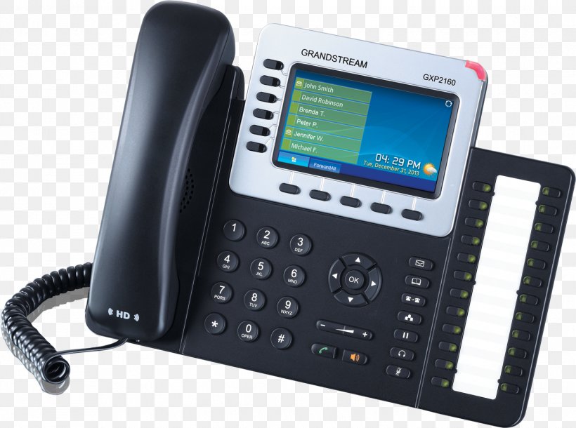 VoIP Phone Grandstream Networks Grandstream GXP2160 Telephone Mobile Phones, PNG, 1524x1135px, Voip Phone, Business Telephone System, Caller Id, Communication, Corded Phone Download Free