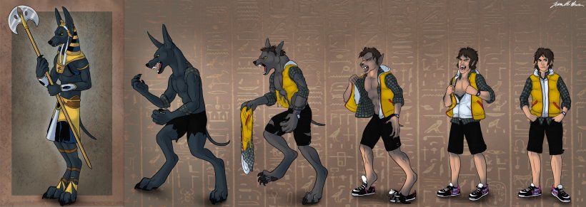 Anubis Ancient Egypt DeviantArt Werewolf Sequence, PNG, 4000x1421px, Anubis, Ancient Egypt, Animal, Art, Competition Download Free