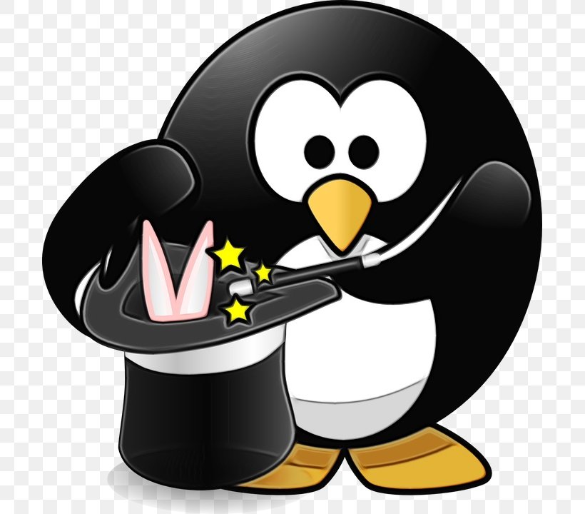 Penguin, PNG, 701x720px, Watercolor, Bird, Cartoon, Flightless Bird, Paint Download Free