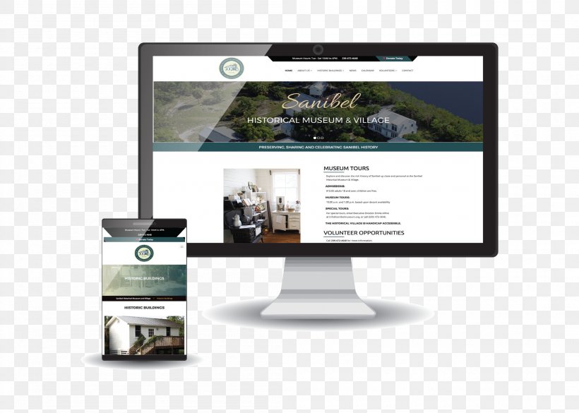 Sanibel Historical Museum And Village Web Design Website, PNG, 2100x1500px, Web Design, Brand, Company, Display Device, Multimedia Download Free