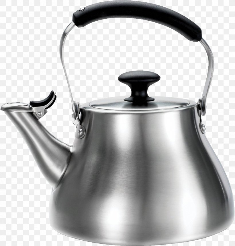 Teapot Kettle Stainless Steel Kitchen, PNG, 1261x1319px, Tea, Black And White, Boiling, Brushed Metal, Cooking Ranges Download Free