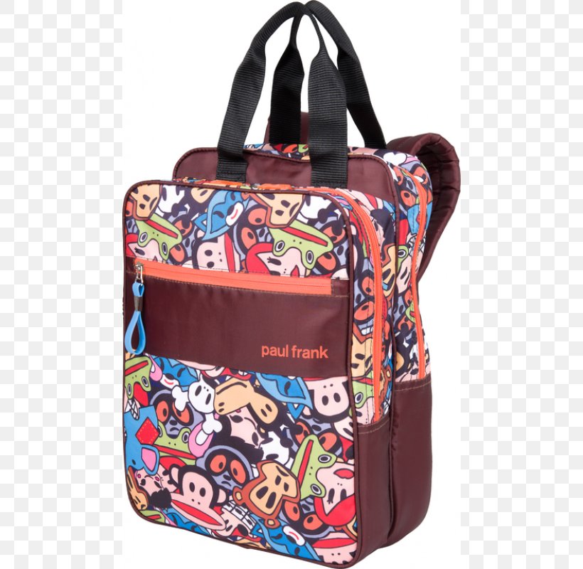 Backpack Tote Bag Paul Frank Industries Messenger Bags, PNG, 800x800px, Backpack, Bag, Baggage, Cartoon, Hand Luggage Download Free