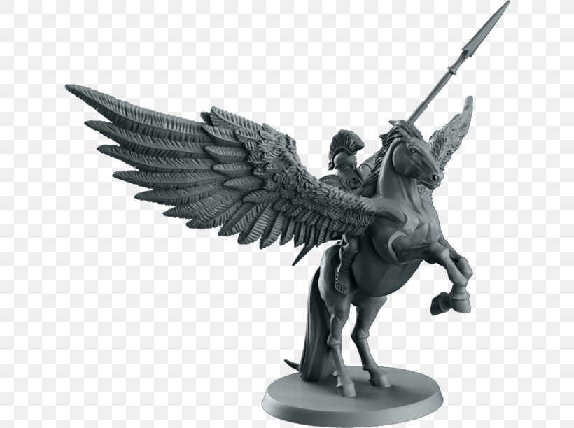 Bellerophon Pegasus Greek Mythology Pantheon Sculpture, PNG, 639x612px, Bellerophon, Black And White, Board Game, Classical Sculpture, Deity Download Free