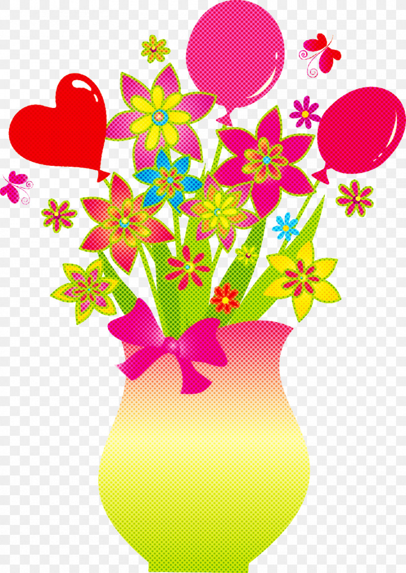 Flower Floral Vase, PNG, 910x1285px, Flower, Cut Flowers, Floral, Heart, Plant Download Free