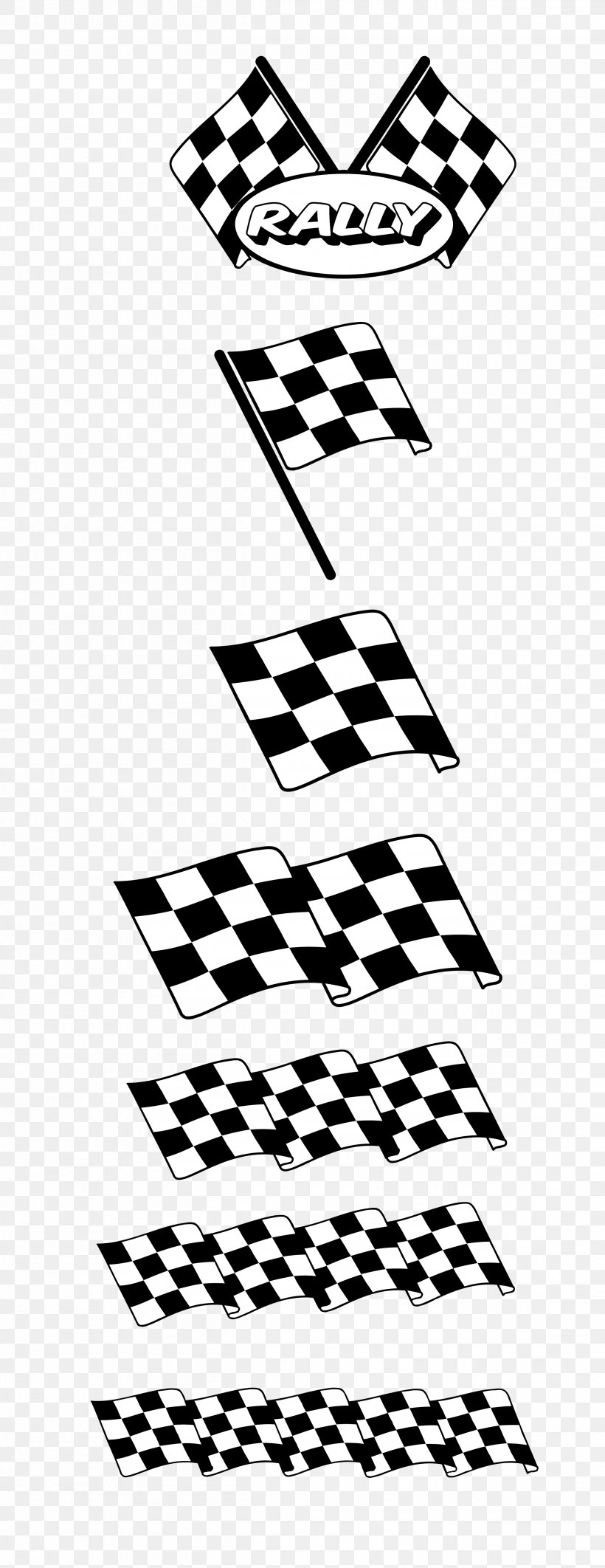 Euclidean Vector Adobe Illustrator, PNG, 2512x6507px, Racing Flags, Area, Black, Black And White, Flag Download Free