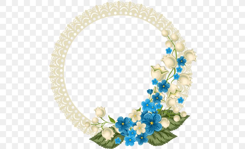 Picture Frames Paper Graphic Frames Clip Art, PNG, 500x500px, Picture Frames, Blue, Body Jewelry, Cut Flowers, Drawing Download Free
