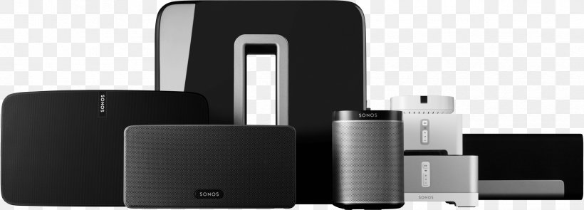 Sonos Audio Multiroom Loudspeaker Wireless, PNG, 2425x875px, Sonos, Audio, Electronic Device, Electronics, Gadget Download Free