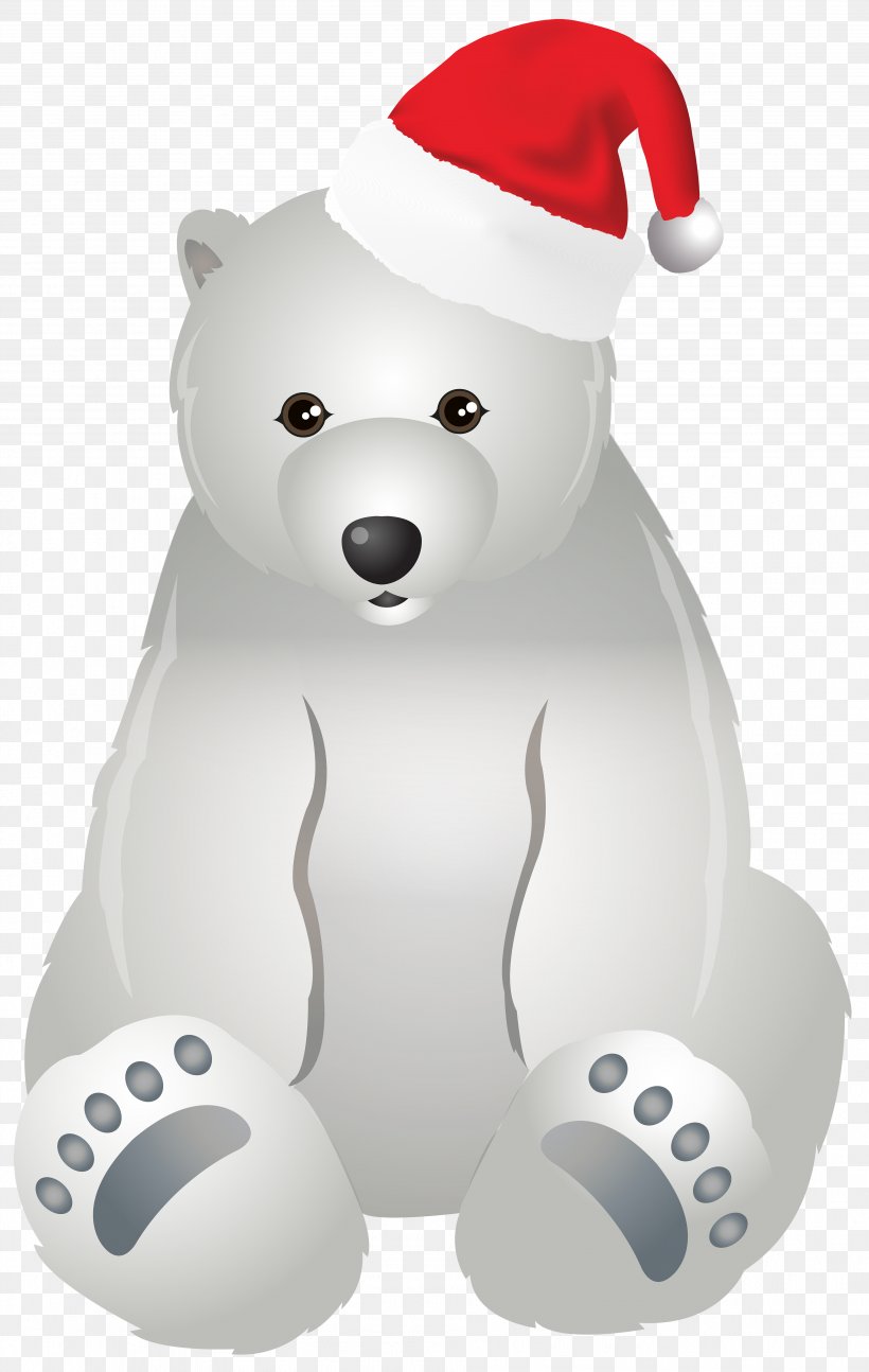 The Polar Bear Christmas Clip Art, PNG, 3801x6000px, Watercolor, Cartoon, Flower, Frame, Heart Download Free