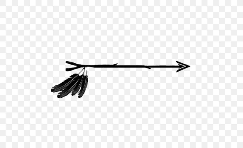Arrow Feather Clip Art, PNG, 500x500px, Feather, Black, Black And White, Cricut, Ranged Weapon Download Free