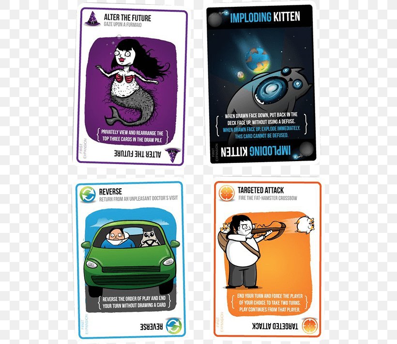 Exploding Kittens Card Game Playing Card Player, PNG, 709x709px, Exploding Kittens, Advertising, Brand, Card Game, Elan Lee Download Free