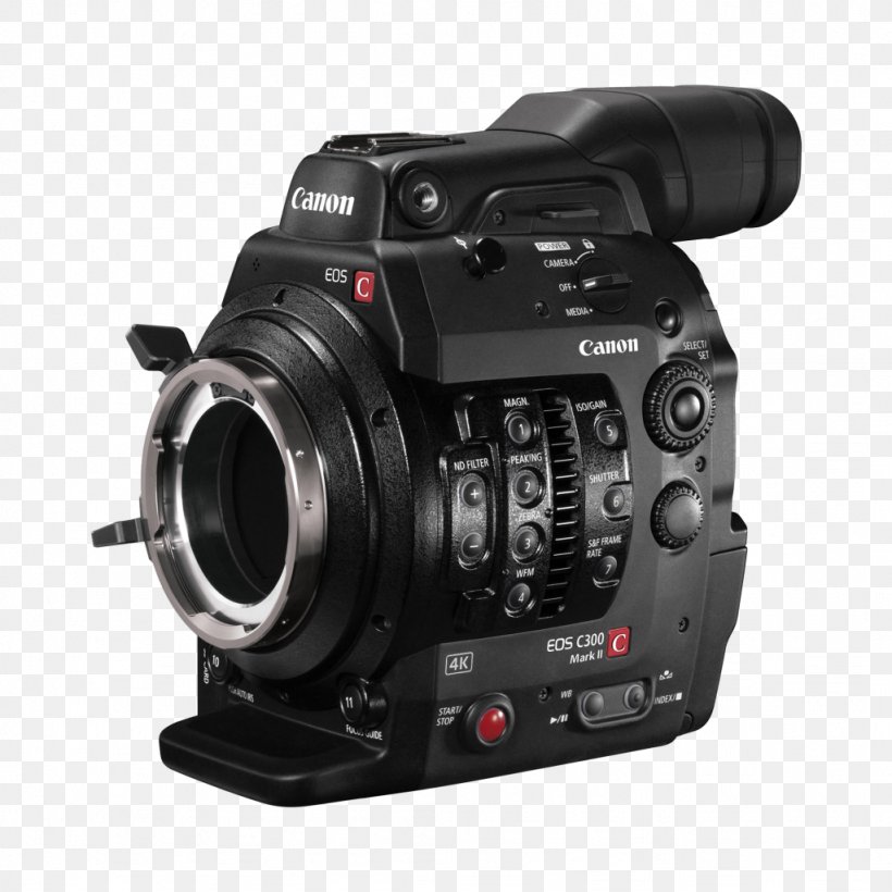 Canon EOS C300 Mark II Canon EF Lens Mount Canon Cinema EOS, PNG, 1024x1024px, 4k Resolution, Canon Eos, Active Pixel Sensor, Camera, Camera Accessory Download Free