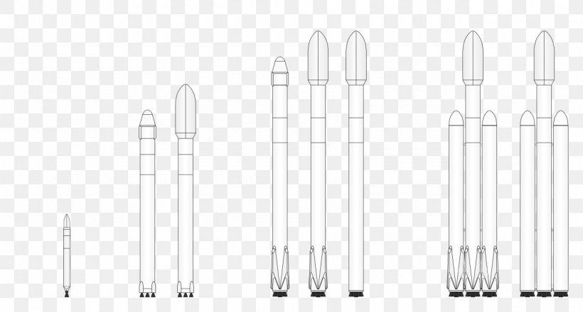 Falcon Heavy Test Flight Raptor Falcon 9 V1.1, PNG, 1280x688px, Falcon Heavy Test Flight, Black And White, Falcon, Falcon 1, Falcon 9 Download Free