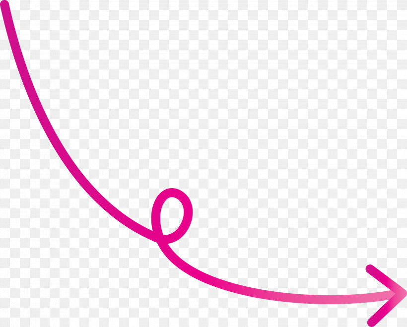 Curved Arrow, PNG, 3000x2413px, Curved Arrow, Line, Magenta, Pink Download Free