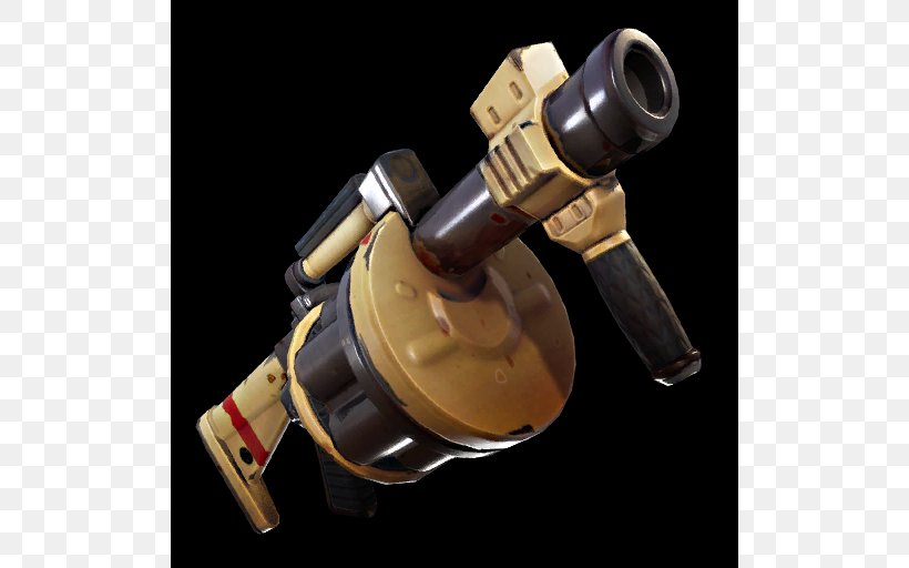 Fortnite Battle Royale Weapon Grenade Launcher Battle Royale Game, PNG, 512x512px, Watercolor, Cartoon, Flower, Frame, Heart Download Free