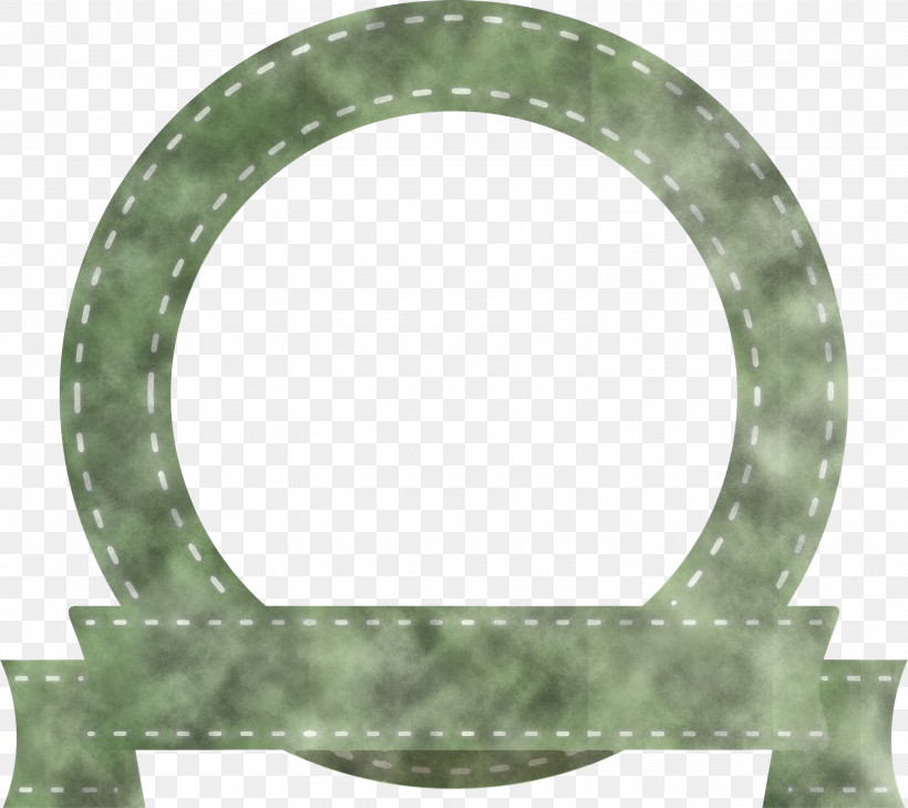 Emblem Ribbon, PNG, 3000x2669px, Emblem Ribbon, Green, Jade, Metal, Mirror Download Free