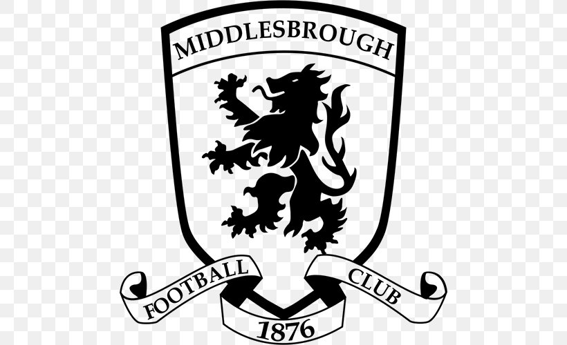 Middlesbrough F.C. EFL Championship Premier League Boro Pizza House Sunderland A.F.C., PNG, 500x500px, Middlesbrough Fc, Area, Artwork, Black, Black And White Download Free