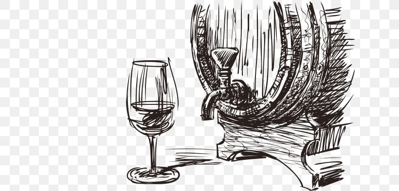 Wine Barrel Euclidean Vector Grape, PNG, 639x393px, Wine, Barrel, Black And White, Champagne Stemware, Drawing Download Free