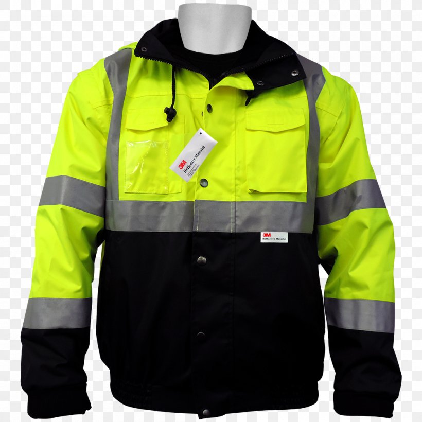 Hoodie Flight Jacket Retroreflective Sheeting High-visibility Clothing, PNG, 1000x1000px, Hoodie, Clothing, Coat, Flight Jacket, Glove Download Free