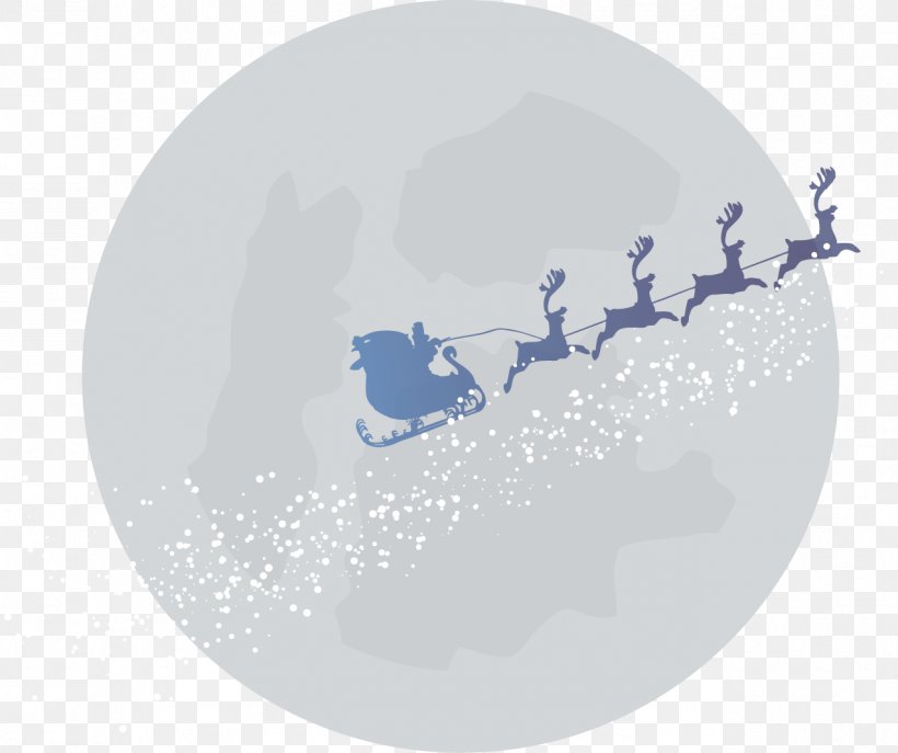 Santa Clauss Reindeer Santa Clauss Reindeer Sled Christmas, PNG, 1275x1069px, Santa Claus, Black Elk, Blue, Christmas, Deer Download Free