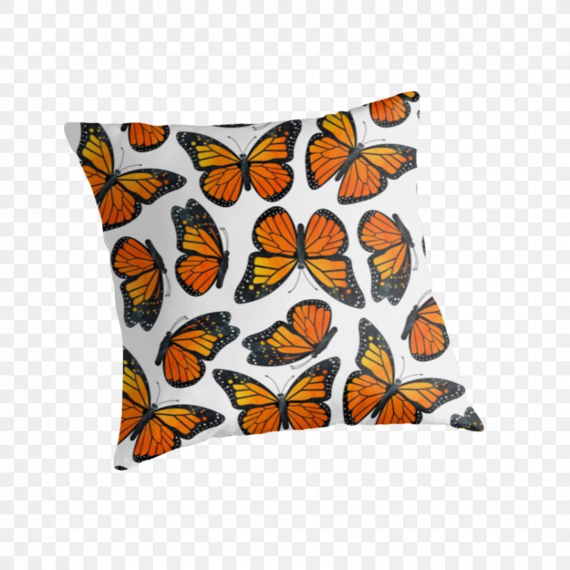 Monarch Butterfly Nymphalidae Pollinator Throw Pillows, PNG, 875x875px, Butterfly, Brush Footed Butterfly, Butterflies And Moths, Clothes Iron, Cushion Download Free