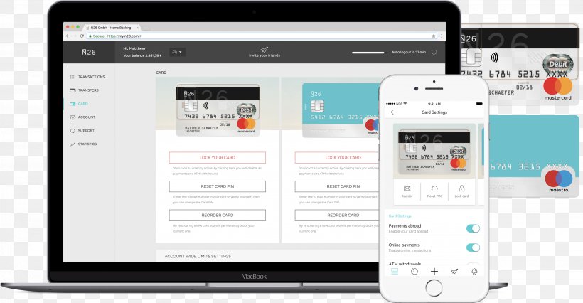 N26 Mobile Banking Bank Account, PNG, 3076x1600px, Bank, Account, Bank Account, Banking License, Brand Download Free