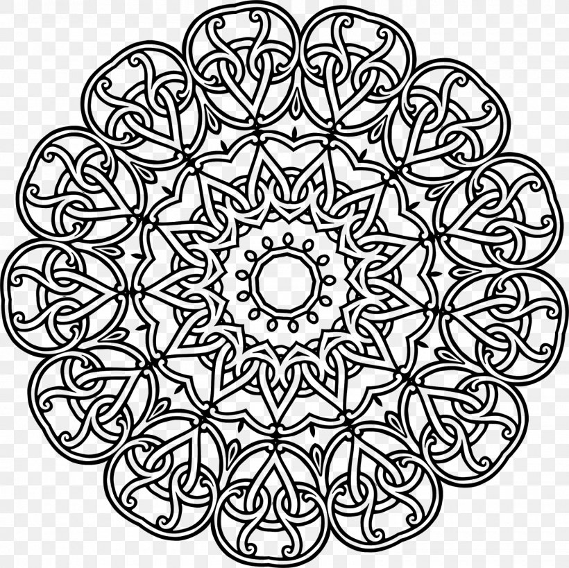 Circle Line Art Geometry Drawing, PNG, 1600x1600px, Line Art, Art, Black And White, Drawing, Floral Design Download Free