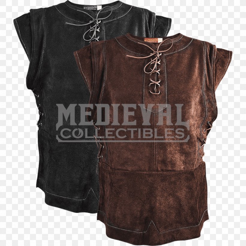 Jerkin Sleeve Jacket Leather Clothing, PNG, 850x850px, Jerkin, Clothing, Dress, English Medieval Clothing, Gilets Download Free