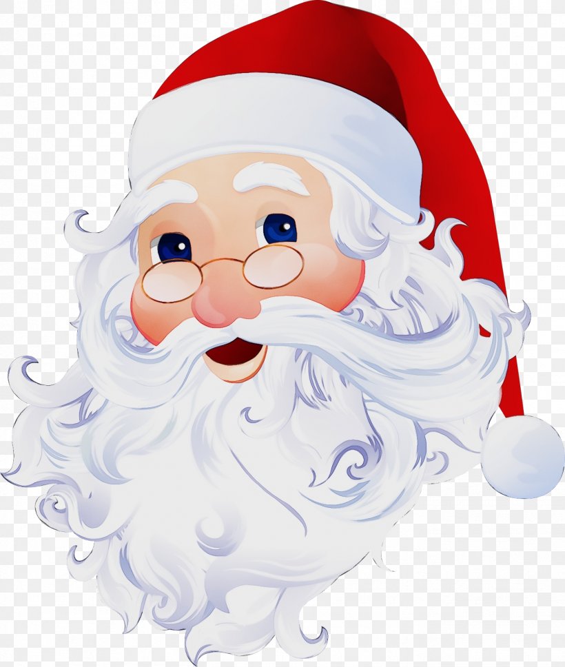 Santa Claus, PNG, 1354x1600px, Watercolor, Beard, Cartoon, Christmas, Facial Hair Download Free