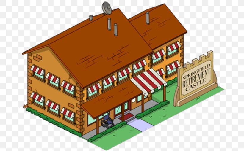 The Simpsons: Tapped Out Grampa Simpson Springfield Retirement Castle The Simpsons Game, PNG, 690x509px, Simpsons Tapped Out, Building, Cletus Spuckler, Facade, Grampa Simpson Download Free