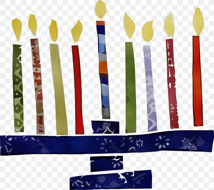 Birthday Candle, PNG, 2921x2597px, Hanukkah Candle, Birthday Candle, Brush, Hanukkah, Happy Hanukkah Download Free