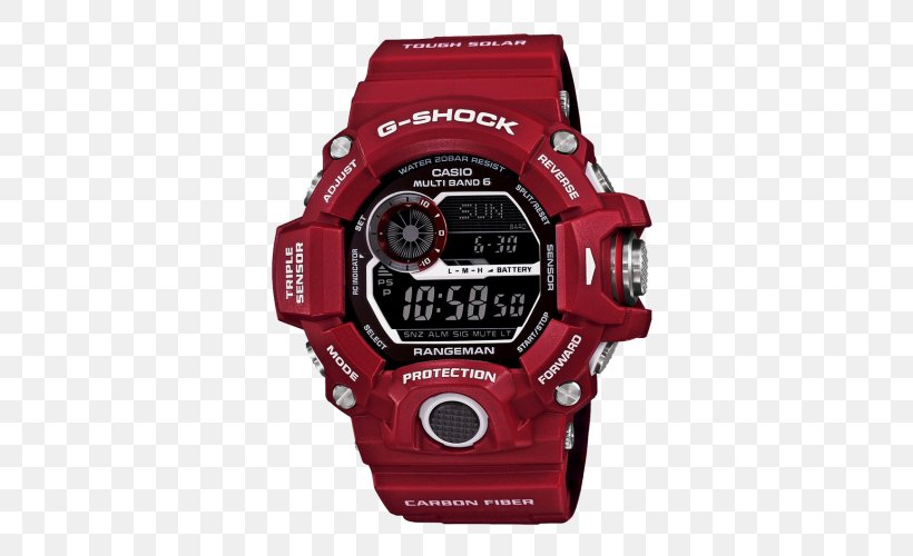 Master Of G G-Shock Solar-powered Watch Casio, PNG, 500x500px, Master Of G, Amazoncom, Brand, Casio, Clock Download Free