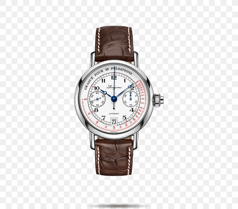 Chronograph Longines Automatic Watch Movement, PNG, 600x720px, Chronograph, Automatic Watch, Brand, Brown, Clockmaker Download Free