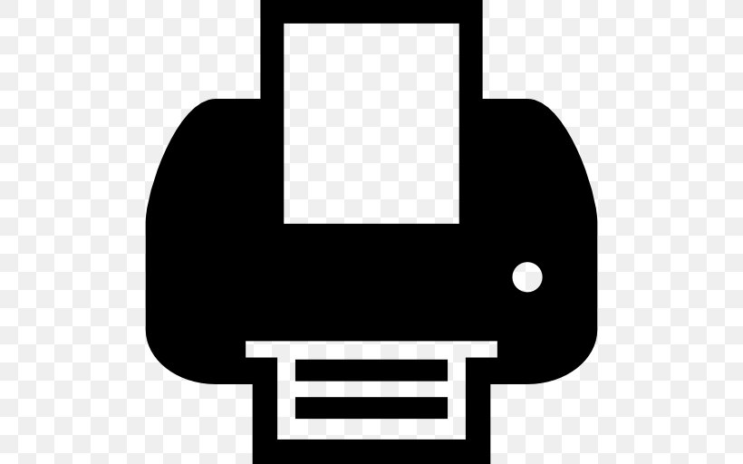 Paper Printer Printing Symbol, PNG, 512x512px, Paper, Black, Black And White, Drawing, Label Printer Download Free