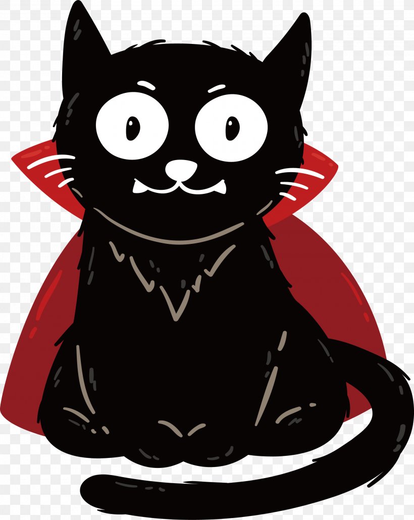Black Cat Vampire, PNG, 2280x2866px, Cat, Animation, Black, Black And White, Black Cat Download Free