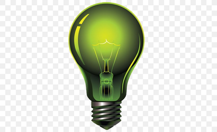 Incandescent Light Bulb Green Lamp, PNG, 500x500px, Light, Color, Electric Light, Electromagnetic Spectrum, Energy Download Free