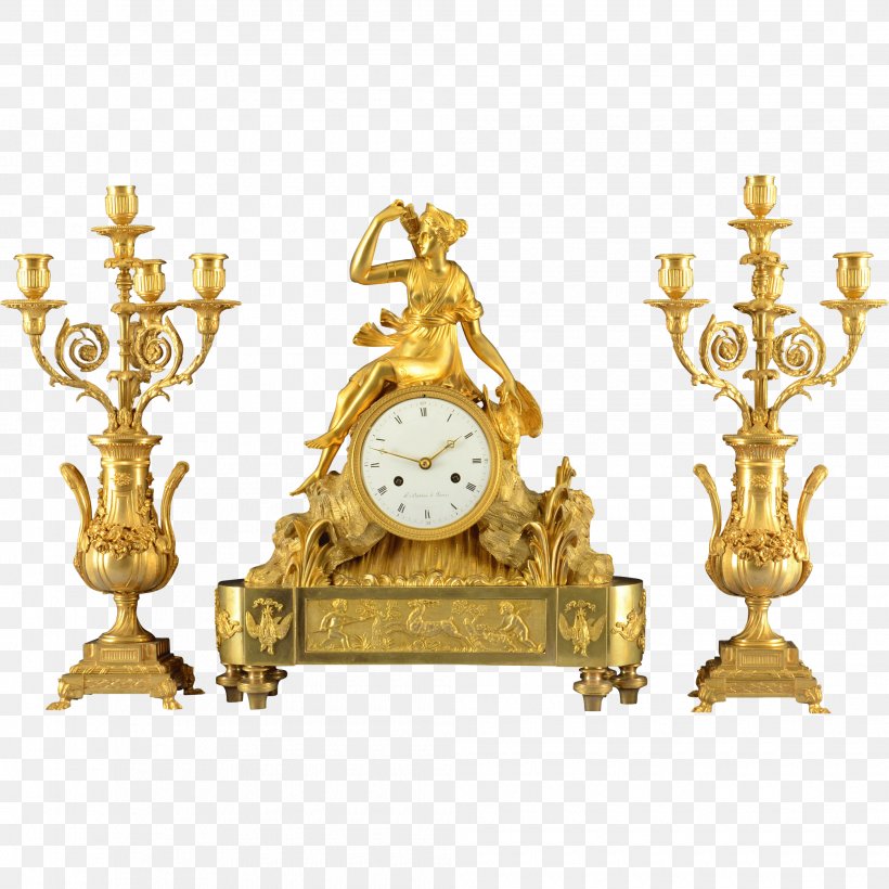 Mantel Clock Garniture Antique Gilding, PNG, 2010x2010px, Clock, Antique, Brass, Bronze, Bronze Sculpture Download Free