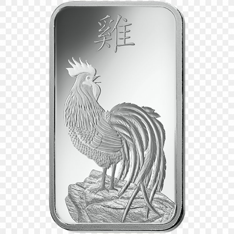 Rooster Gold Bar PAMP Bullion, PNG, 900x900px, Rooster, Bird, Black And White, Bullion, Bullion Coin Download Free