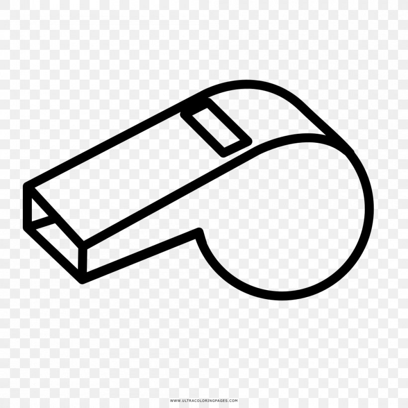 Whistle Sport Clip Art, PNG, 1000x1000px, Whistle, Area, Black And White, Brand, Cartoon Download Free
