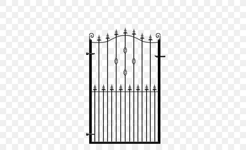 Wrought Iron Gate Steel Fence, PNG, 500x500px, Wrought Iron, Black And White, Cast Iron, Fence, Garden Download Free