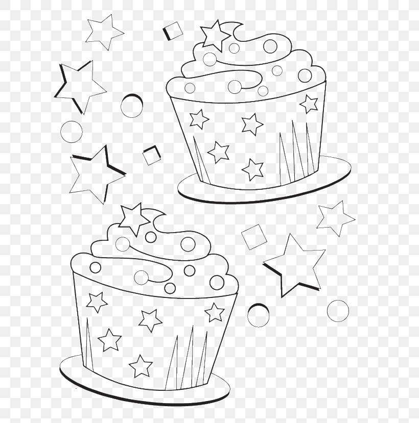 Cupcake Coloring Book Birthday Cake Muffin, PNG, 700x829px, Cupcake, Area, Artwork, Birthday, Birthday Cake Download Free