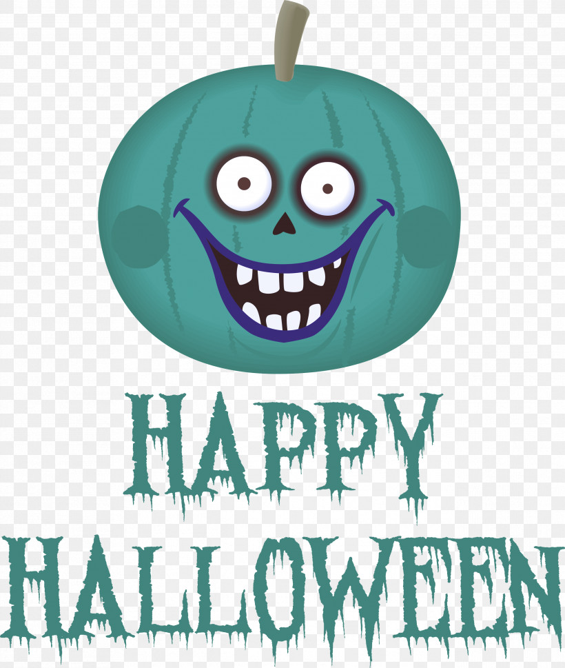 Happy Halloween, PNG, 2537x3000px, Happy Halloween, Green, Meter, Microsoft Azure, Teal Download Free