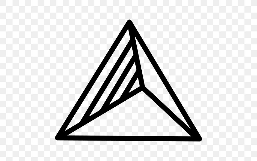 Triangle Logo Geometry Polygon, PNG, 512x512px, Triangle, Black, Black And White, Geometry, Logo Download Free