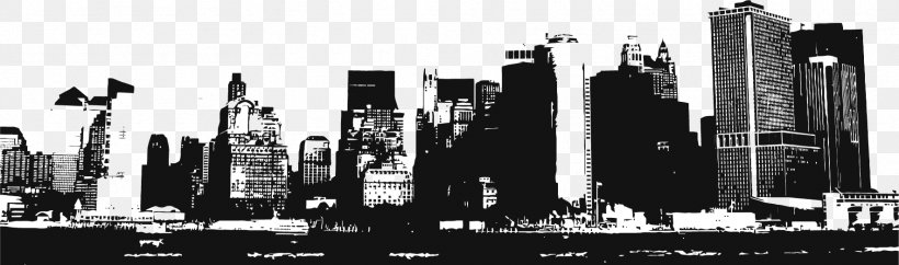 United States Building Skyline, PNG, 1769x523px, United States, Black And White, Building, City, Cityscape Download Free