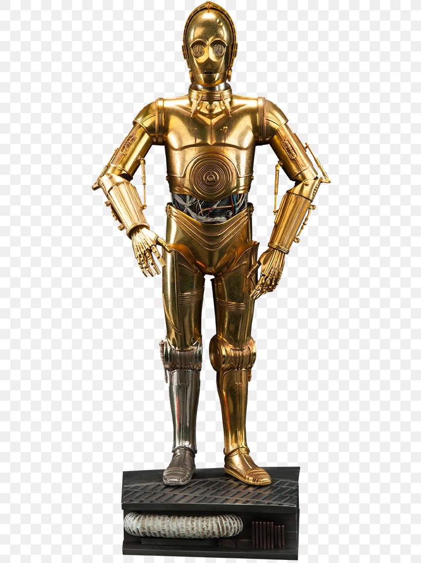 C-3PO R2-D2 Anakin Skywalker Star Wars Sideshow Collectibles, PNG, 480x1096px, Anakin Skywalker, Armour, Brass, Bronze, Bronze Sculpture Download Free