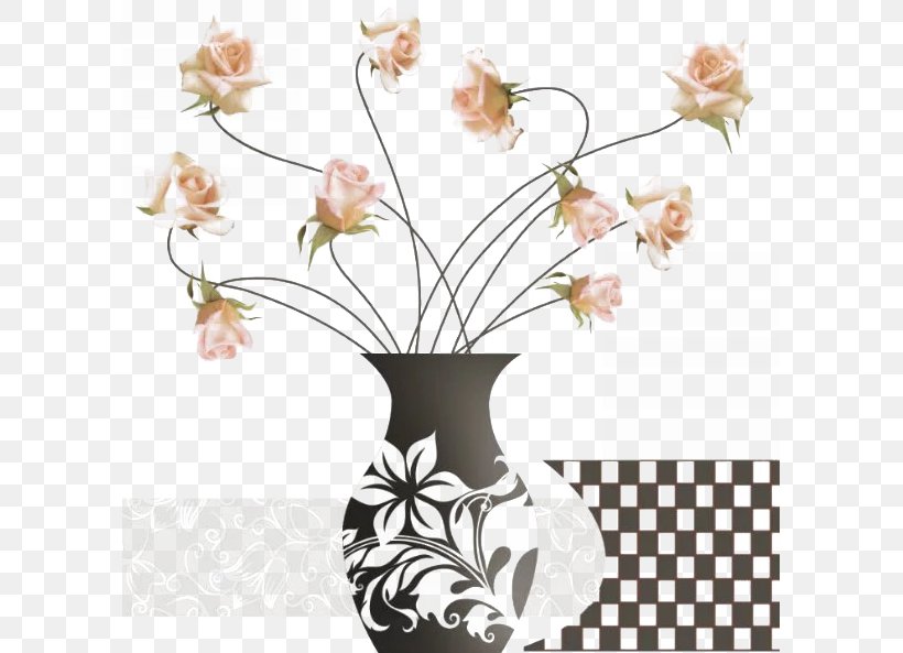 Vase Floral Design Cut Flowers Google Images, PNG, 597x593px, Vase, Branch, Cut Flowers, Decor, Flora Download Free